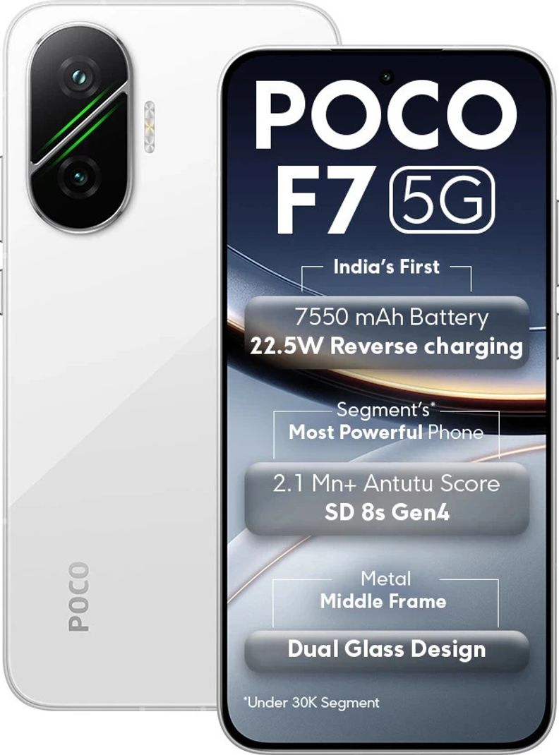 POCO F7 5G 256GB 12GB RAM Frost White - Image 2