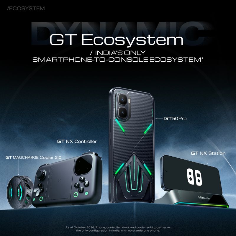 Infinix GT 50 Pro 5G (Black Abyss, 256 GB, 12 GB RAM) - Image 5