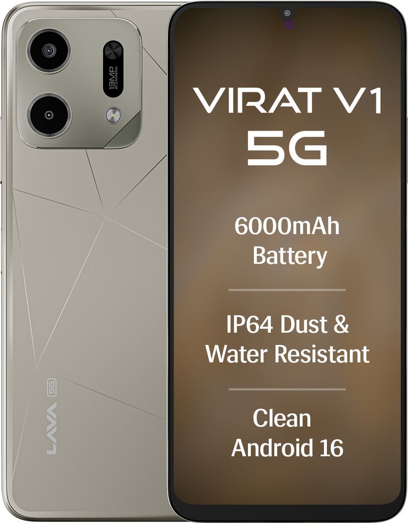 LAVA विराट वी1 5जी (सोनार गोल्ड, 64 GB) (4 GB RAM) - Image 2