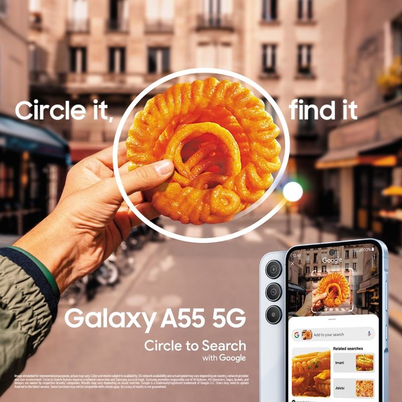 Samsung Galaxy A55 5G 256GB 12GB RAM Iceblue - Image 3