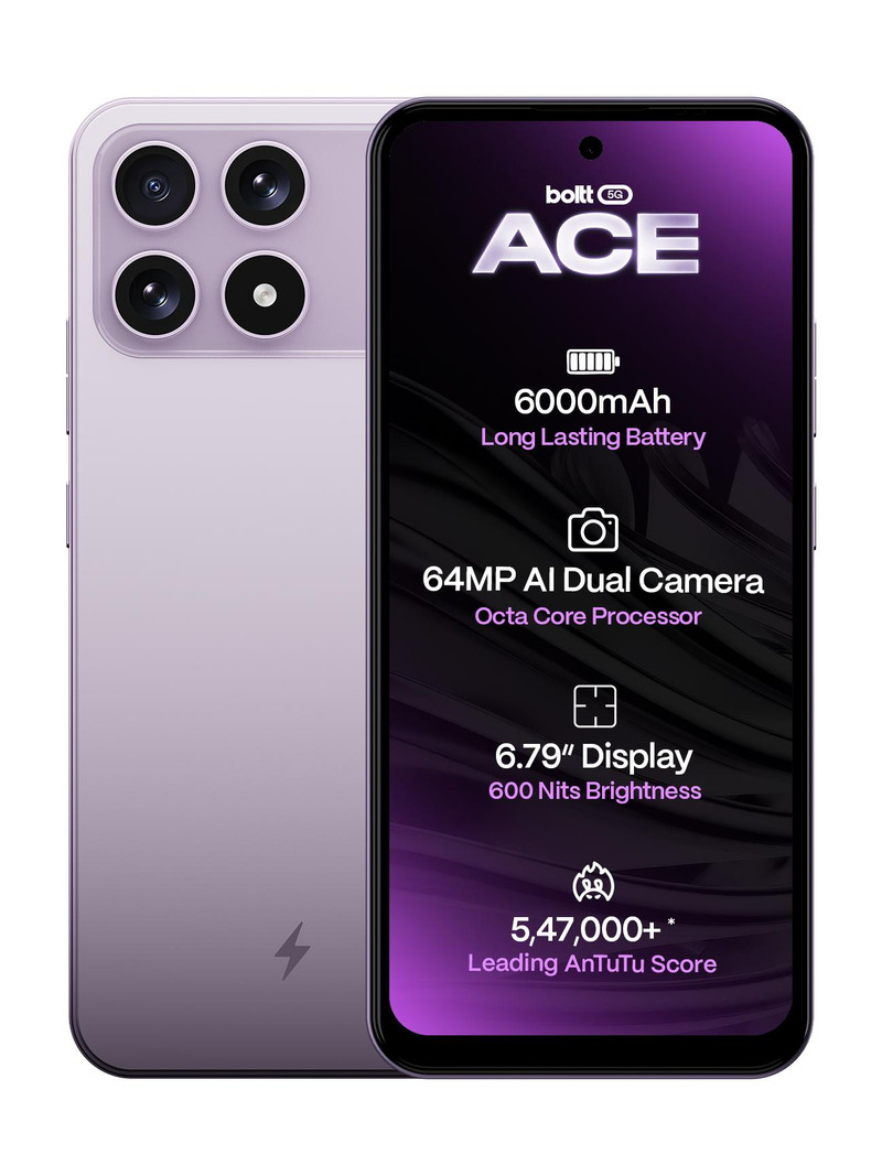 BOLTT ACE 5G (Lavender Bloom, 64 GB) 4 GB RAM