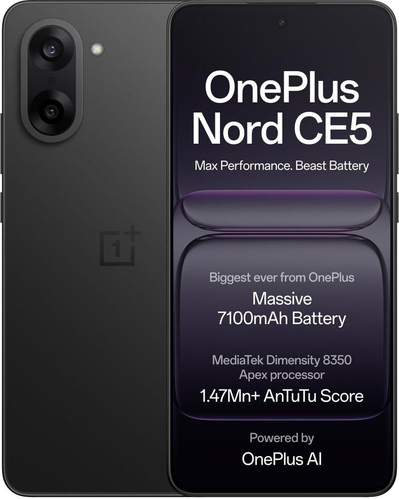 OnePlus Nord CE5 5G 256GB 8GB RAM Black - Image 1