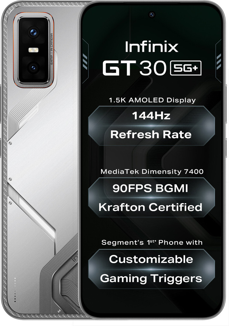 Infinix Gt 30 5g+ Blade White 256 (blade White, 256 Gb, 5500 Mah)