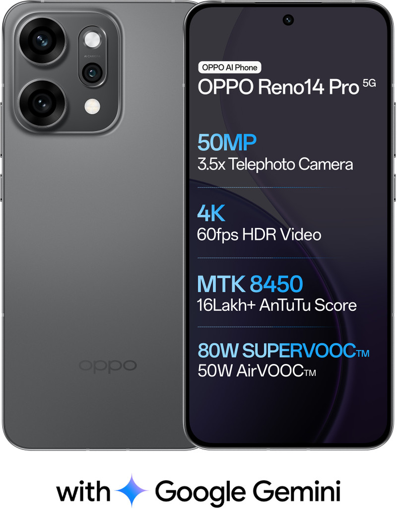 oppo reno14 pro 5g titanium grey 256 gb