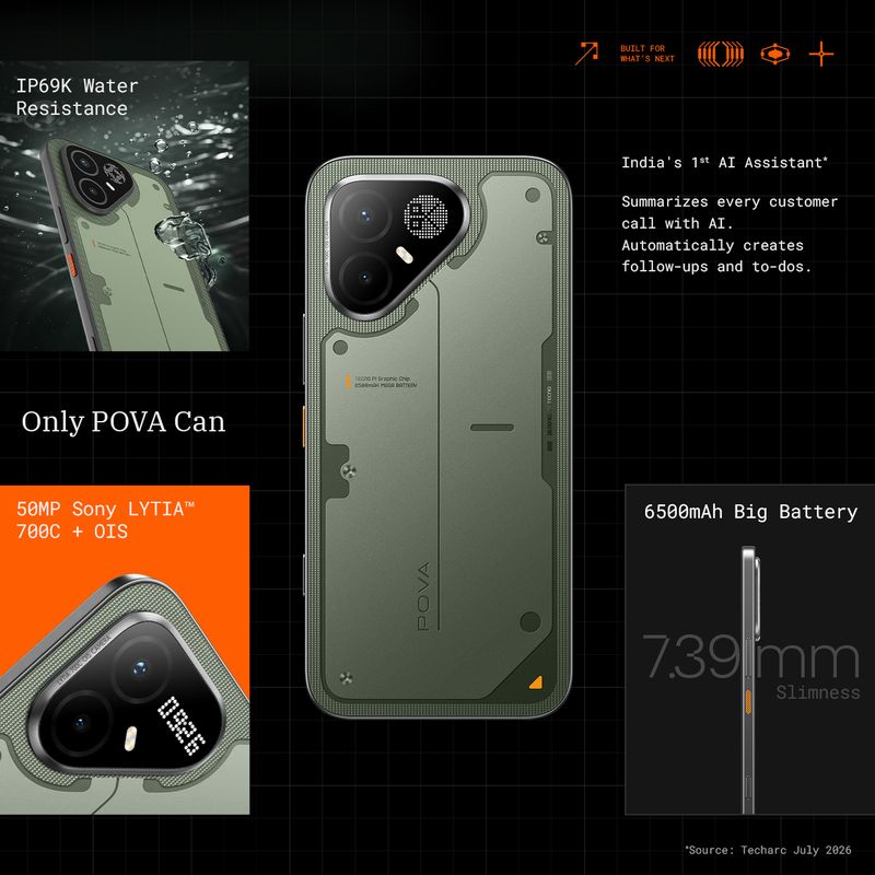Tecno Pova 8 Pro 5G 256GB 8GB RAM Tundra Green - Image 6