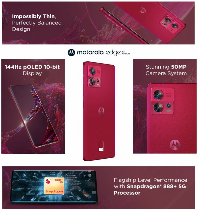 Motorola Edge 30 Fusion 128GB Viva Magenta - Image 6