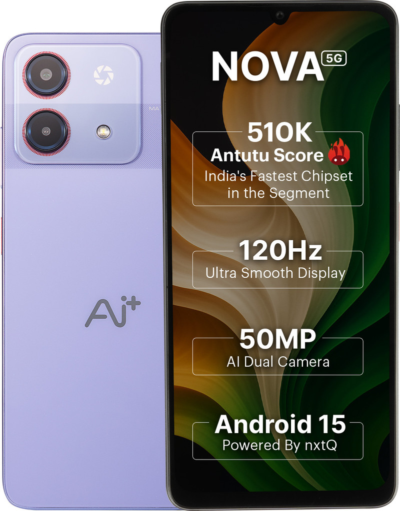 Ai+ Nova 5G (Purple, 128 GB) 8 GB RAM