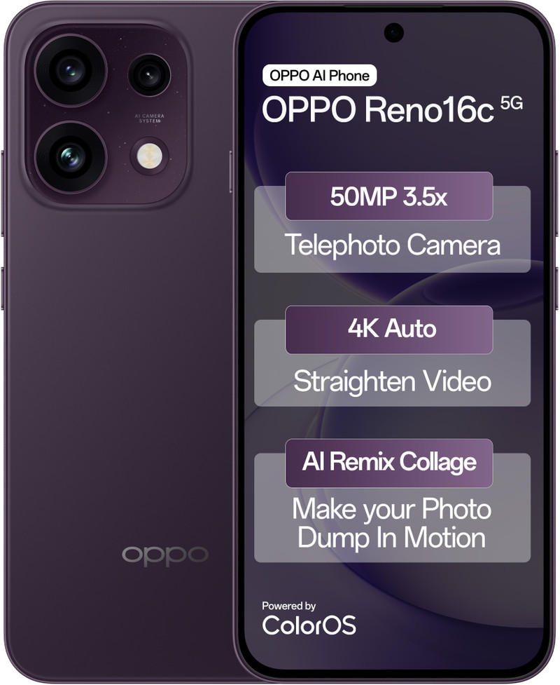OPPO Reno16c 5G (Twilight Violet, 128 GB) 8 GB RAM