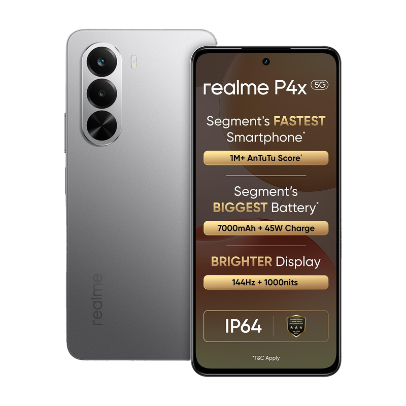 price history - realme P4x 5G (Matte Silver, 128 GB) (8 GB RAM)