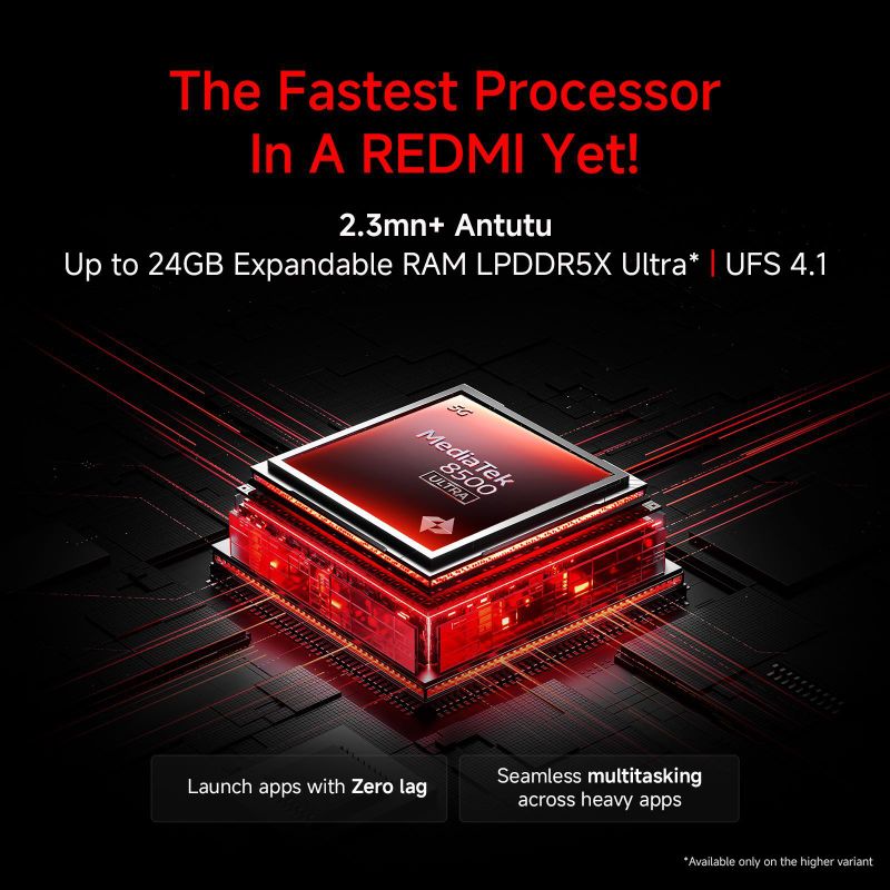Redmi Turbo 5 5G Nitro Blue 256GB 8GB RAM - Image 5
