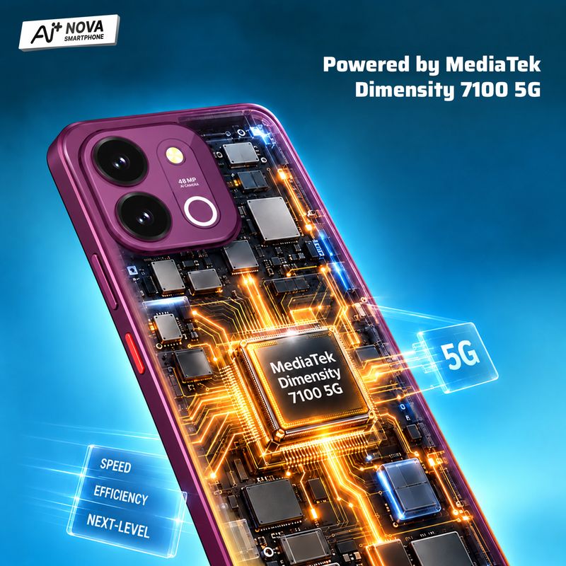 Ai+ Nova 2 Power 5G (128GB, Deep Purple) - Image 5