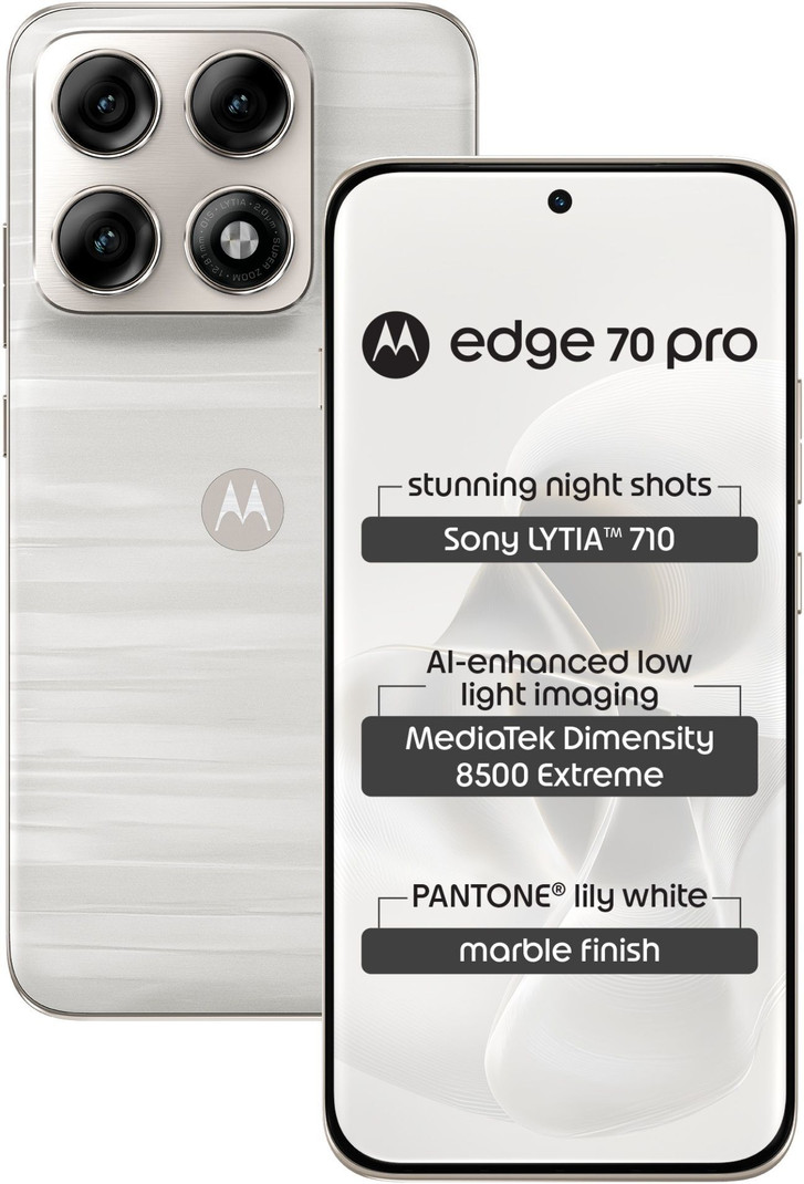edge 70 pro (Marble - PANTONE Lily white (white), 256 GB) 8 GB RAM