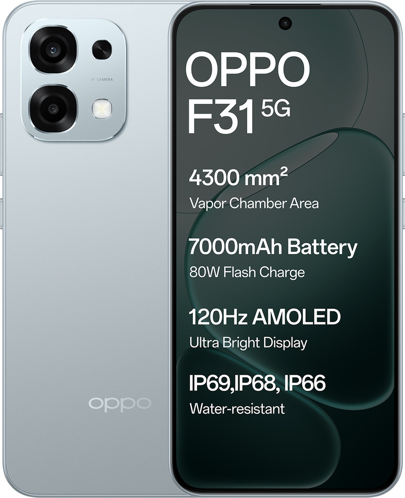 OPPO F31 5G (Cloud Green, 128 GB) 8 GB RAM