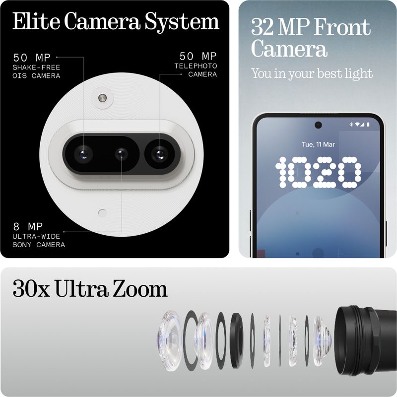 Nothing Phone (3a) 128GB 8GB RAM White - Image 4