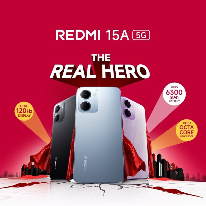 Redmi 15A 128GB 4GB RAM Amaze Purple - Image 3