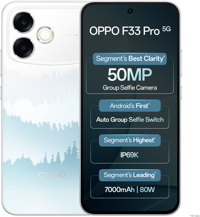 price history - OPPO F33 Pro 5G (Misty Forest, 256 GB) (8 GB RAM)