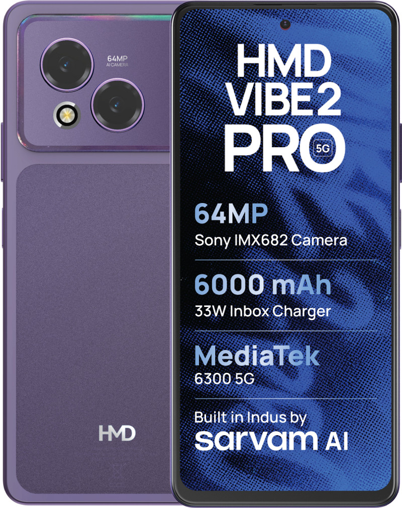 HMD Vibe2 Pro 5G (Cosmic Purple, 128 GB) (6 GB RAM)