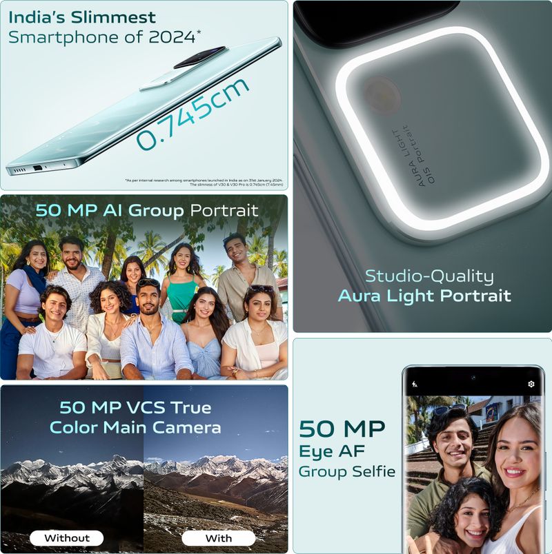 vivo V30 5G 256GB 8GB RAM Classic Black - Image 5