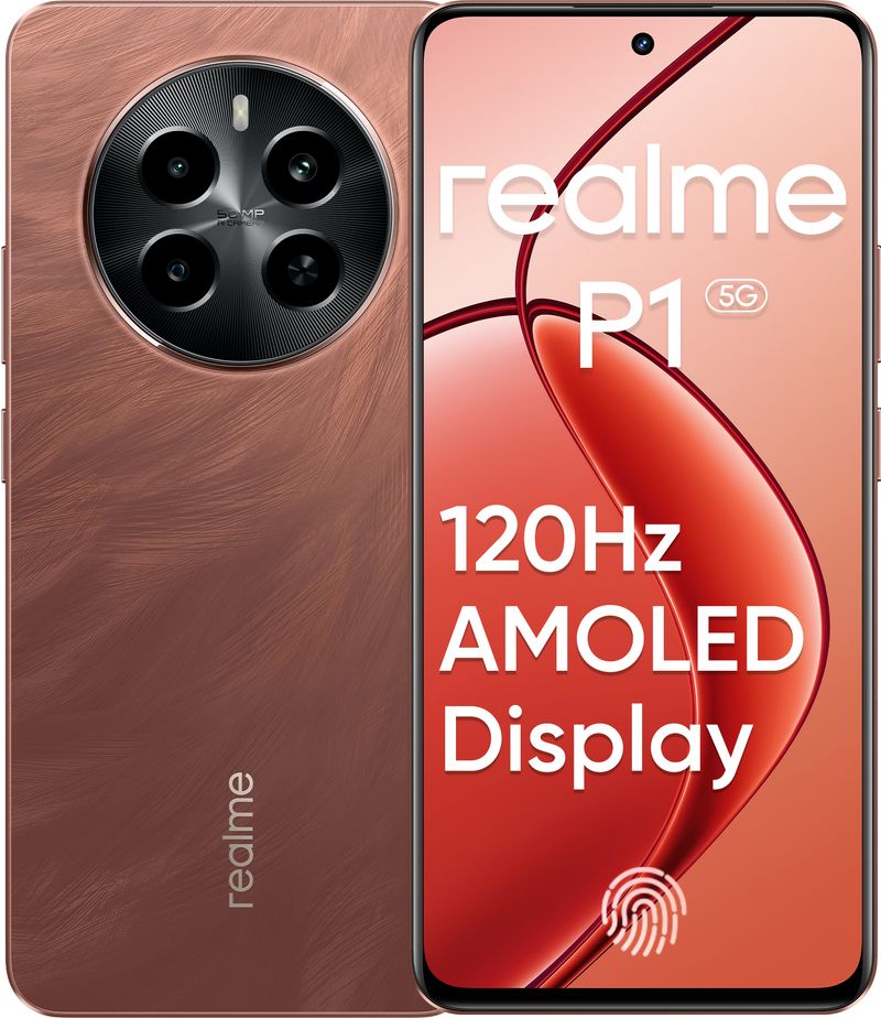 realme P1 5G 128GB 6GB RAM (Phoenix Red) - Image 1