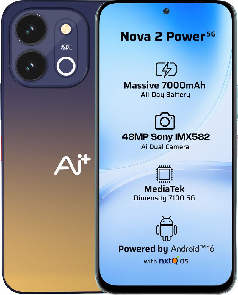 Nova 2 Power 5G 128GB Golden Blue Fusion - Image 2