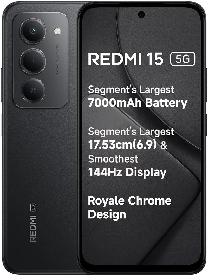 Redmi 15 5g (midnight Black, 128 Gb, 7000 Mah)