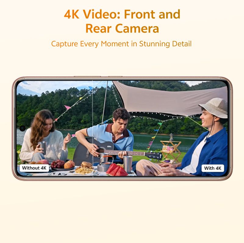 vivo V60e 128GB 8GB RAM Noble Gold - Image 6