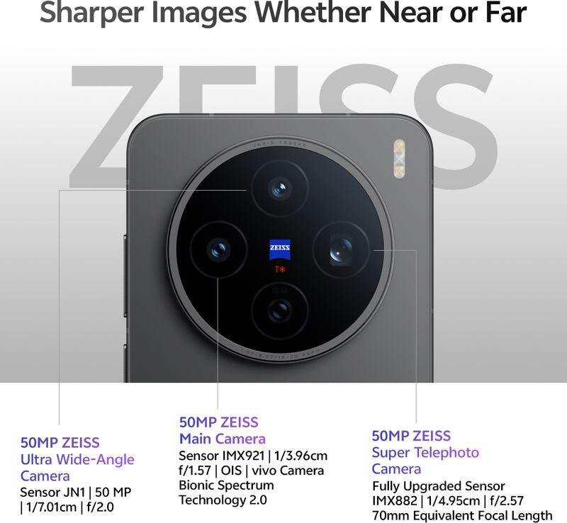 vivo X200T 12GB 256GB Stellar Black - Image 3