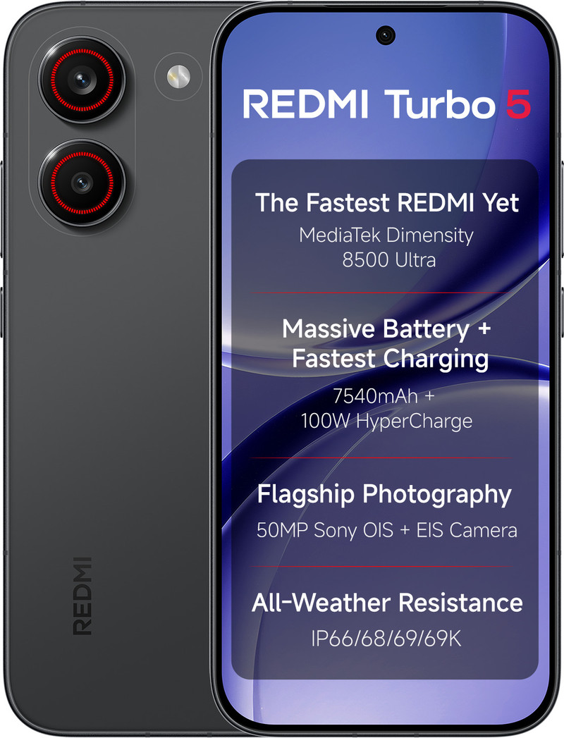 REDMI Turbo 5 5G (Asphalt Black, 256 GB)