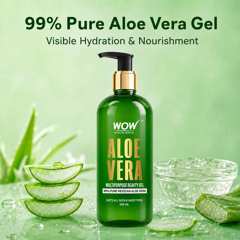 WOW SKIN SCIENCE Aloe Vera Multipurpose Beauty Gel - Image 3