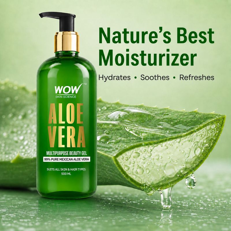 WOW SKIN SCIENCE Aloe Vera Multipurpose Beauty Gel - Image 4