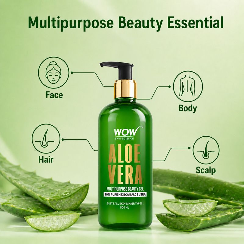 WOW SKIN SCIENCE Aloe Vera Multipurpose Beauty Gel - Image 5