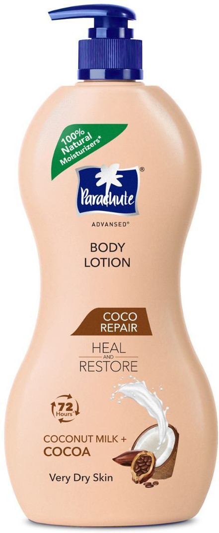 parachute advansed cocoa repair body lotion 600ml