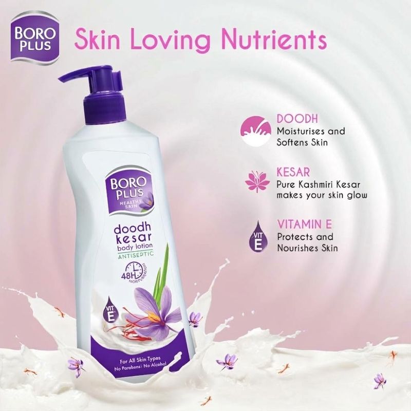 Boroplus 48Hrs Moisturisation Ayurvedic Lotion 600ml - Image 3