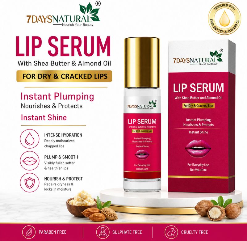 7days natural Lip Serum Balm Tinted Cherry 10ml - Image 4