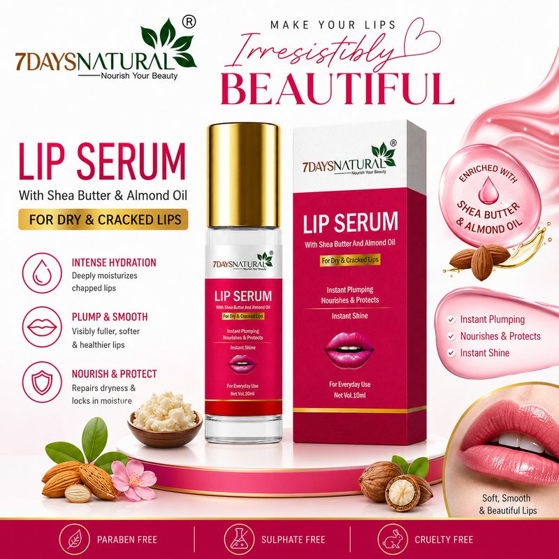 7days natural Lip Serum Balm Tinted Cherry 10ml - Image 3