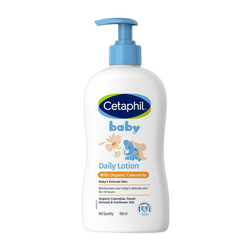 Cetaphil BABY DAILY LOTION WITH ORGANIC CALENDULA FACE AND BODY (400 ml)
