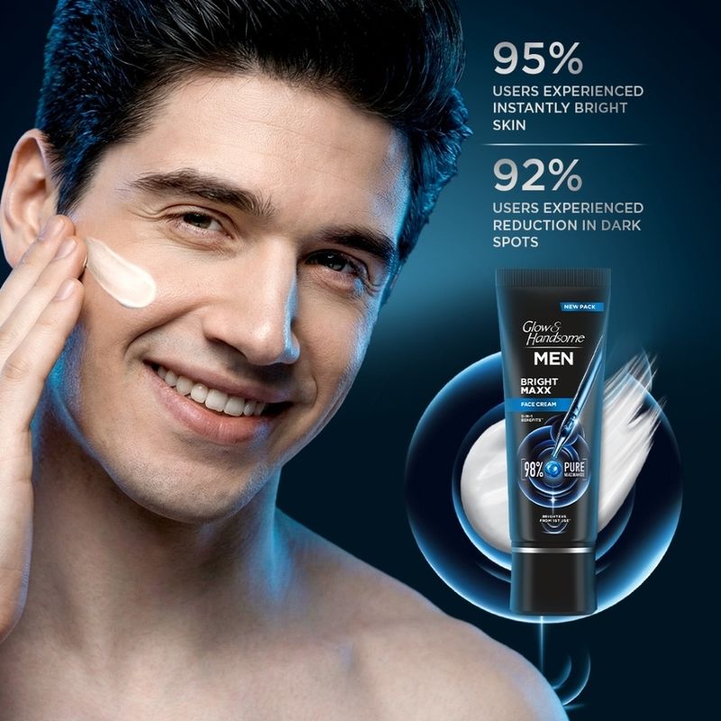 Glow & Handsome Instant Brightness Cream 50g - Image 4