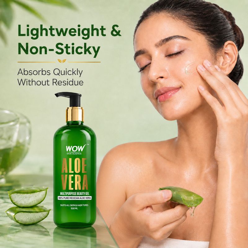 WOW SKIN SCIENCE Aloe Vera Multipurpose Beauty Gel - Image 6
