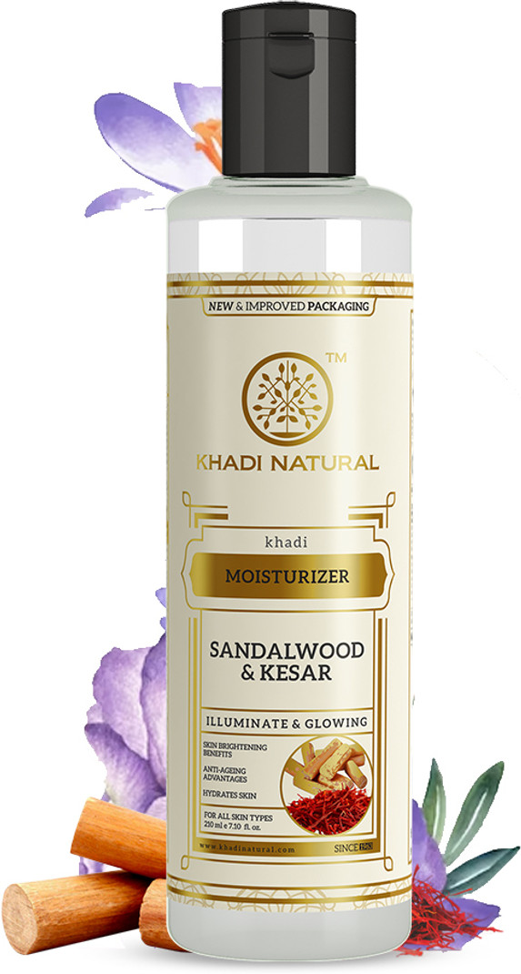khadi natural ayurvedic sandalwood kesar moisturiser