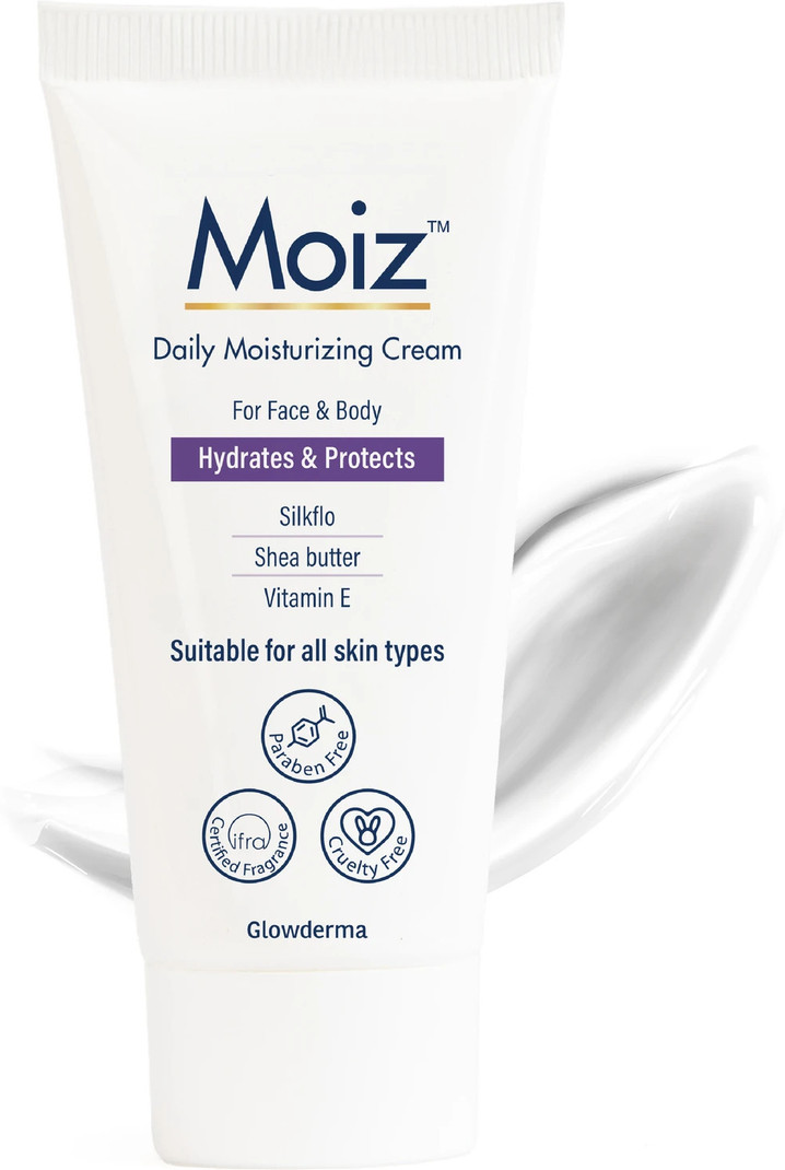 moiz daily moisturizing cream face body sensitive skin shea butter vitamin e