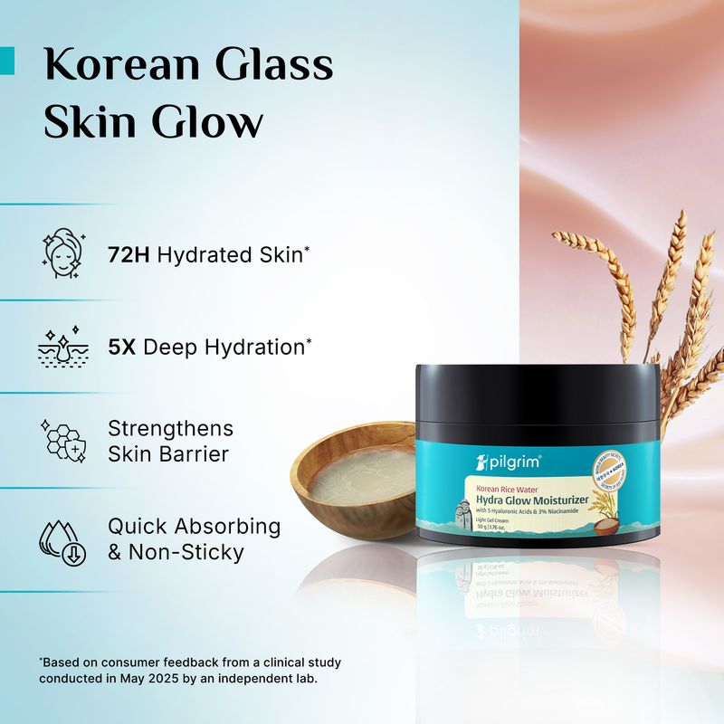 Pilgrim Korean Rice Water Hydra Glow Brightening Moisturizer - Image 5