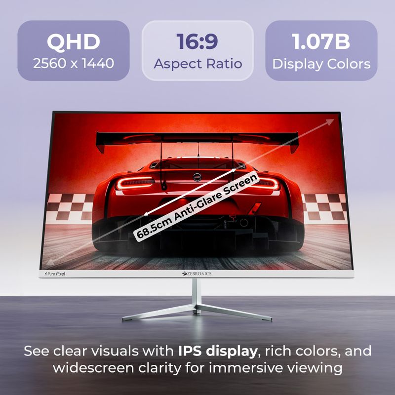ZEBRONICS Zeb-A 27 inch Quad HD IPS Monitor - Image 6