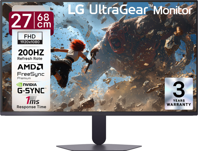 LG UltraGear 68.0 cm (27 inches) Full HD IPS Panel Gaming Monitor (27G523B-B)
