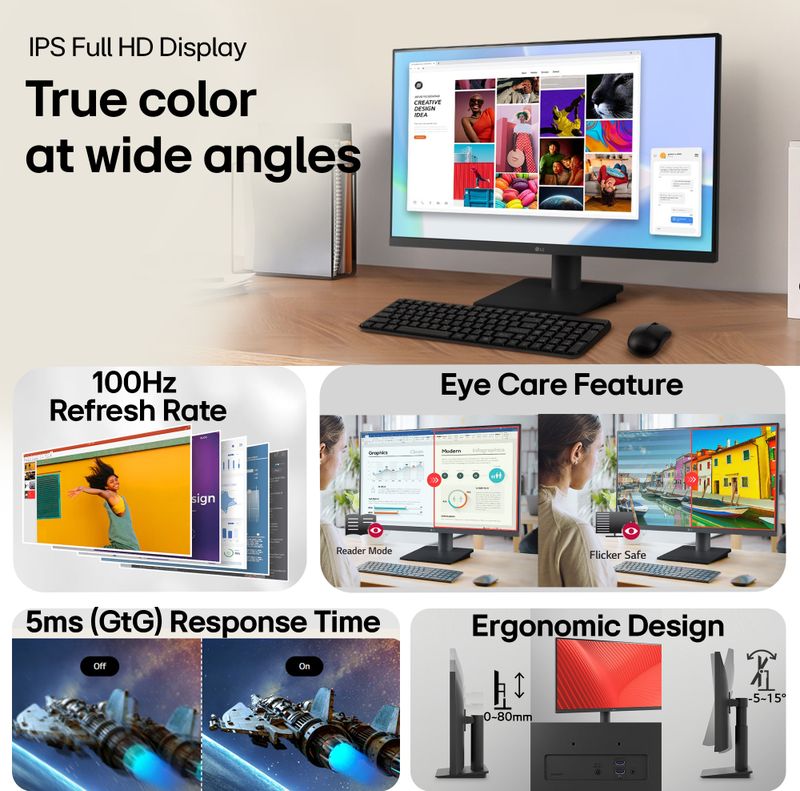 LG UltraGear 24 inch Full HD IPS Monitor - Image 3
