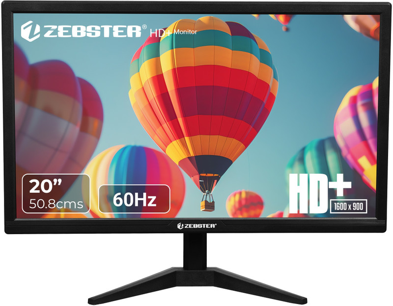 ZEBSTER 50.8 cm (20 inch) HD VA Panel Monitor (Z-GV120) (Response...more deal from flipkart