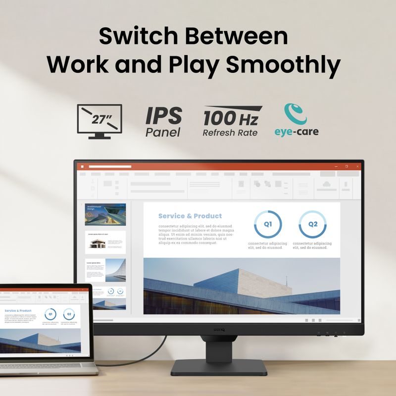 BenQ GW2790 27 inch Full HD Blue Monitor - Image 3
