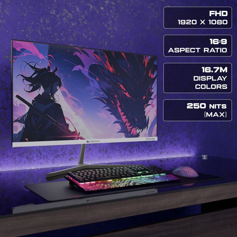 ZEBRONICS A Series 22 inch Full HD LED Monitor - Image 5