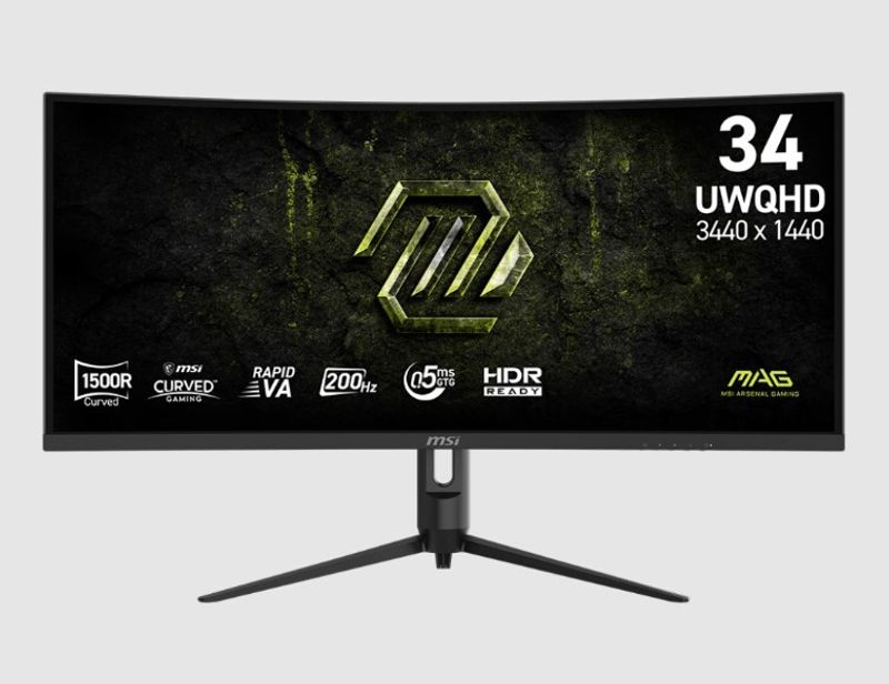 MSI 86.36 cm (34 inch) Curved HD VA Panel Gaming Monitor (MAG 342CQRF E20) (Adaptive Sync, Response Time: 1 ms, 200 Hz Refresh Rate) - Image 5