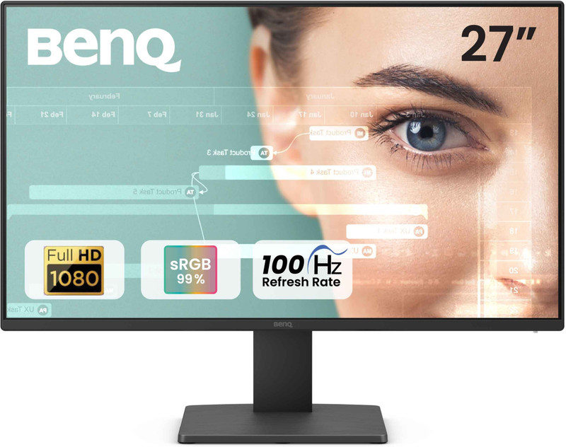 BenQ GW2791 68.58 cm (27 inch) Full HD LED Backlit IPS Panel with Eye-Care, 99% sRGB, HDMI, DisplayPort, TUV-Certified, Flicker-Free, Low Blue Light P