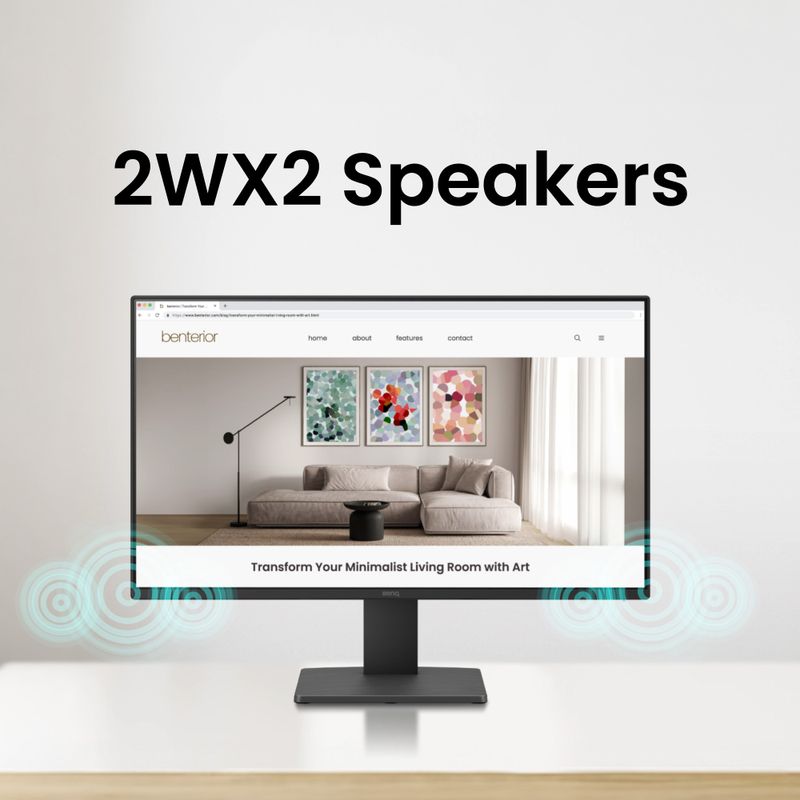 BenQ GW2790 27 inch Full HD Blue Monitor - Image 6